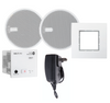 In Wall Bluetooth Audio Receiver + Two 2.5" In Ceiling Speakers