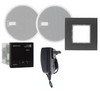 In Wall Bluetooth Audio Receiver + Two 2.5" In Ceiling Speakers